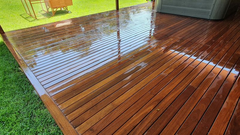 Traditional Wooden Deck